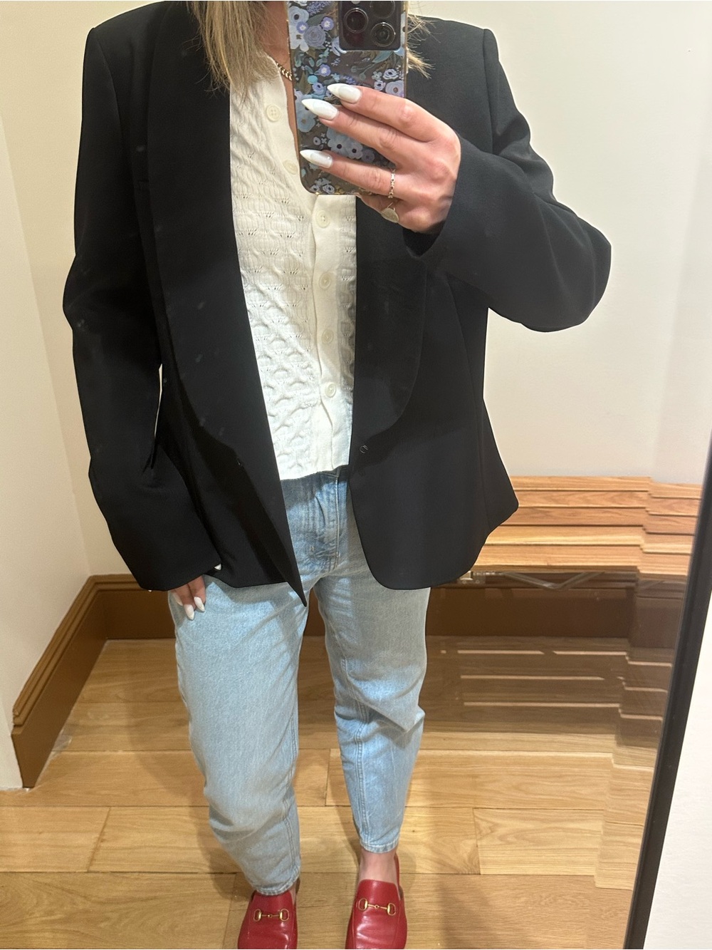 ba&sh Black Shawl-Collar Blazer Large - Picture 5 of 6